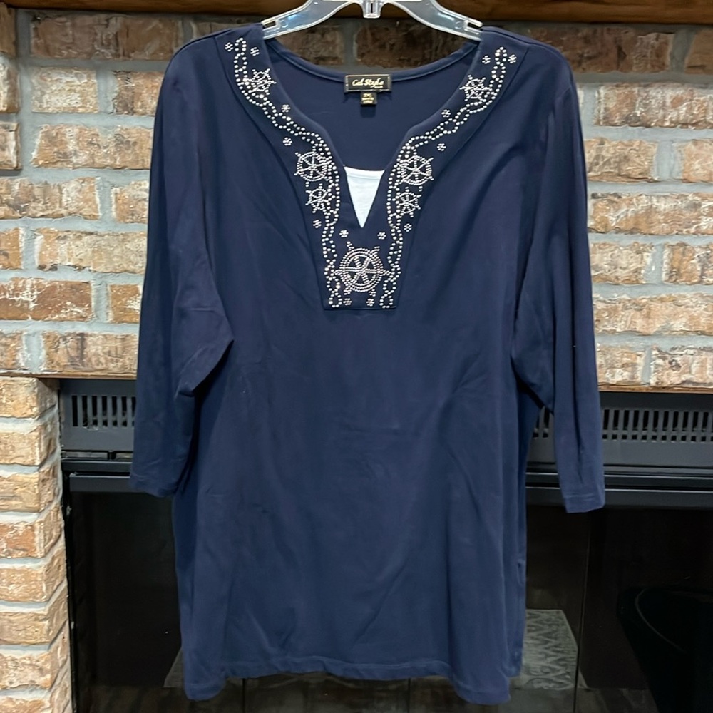 NWOT Cal Style women’s 3/4 sleeve top